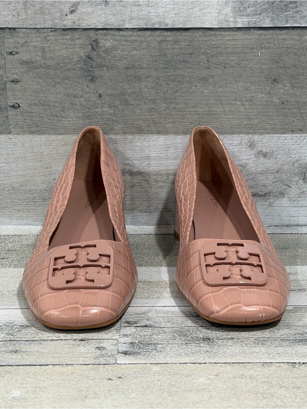 TORY BURCH Georgia Pump soft croc embossed meadowsweet - Size - 10.5 .US - Picture 6 of 11